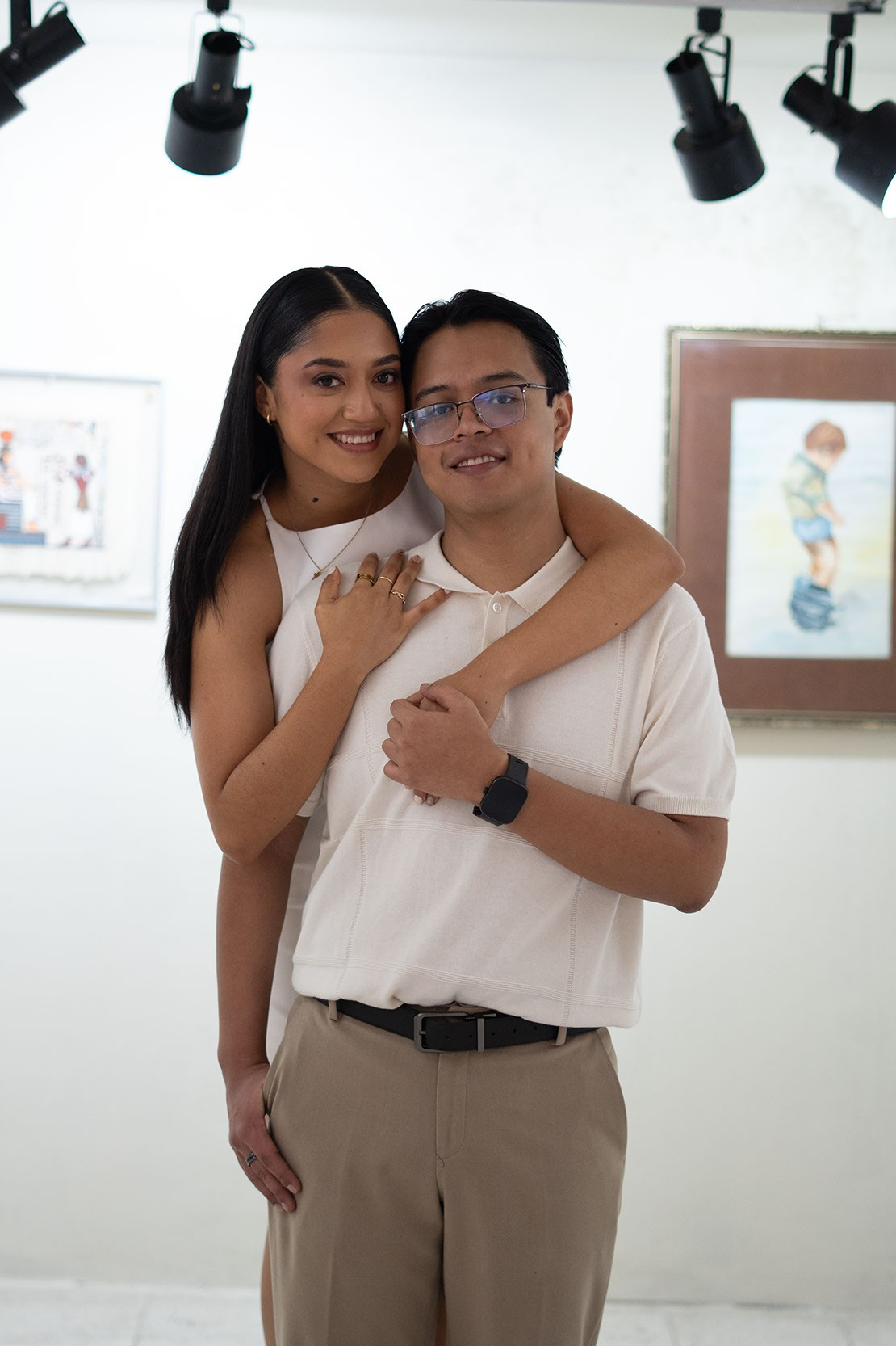 Pareja en un paisaje